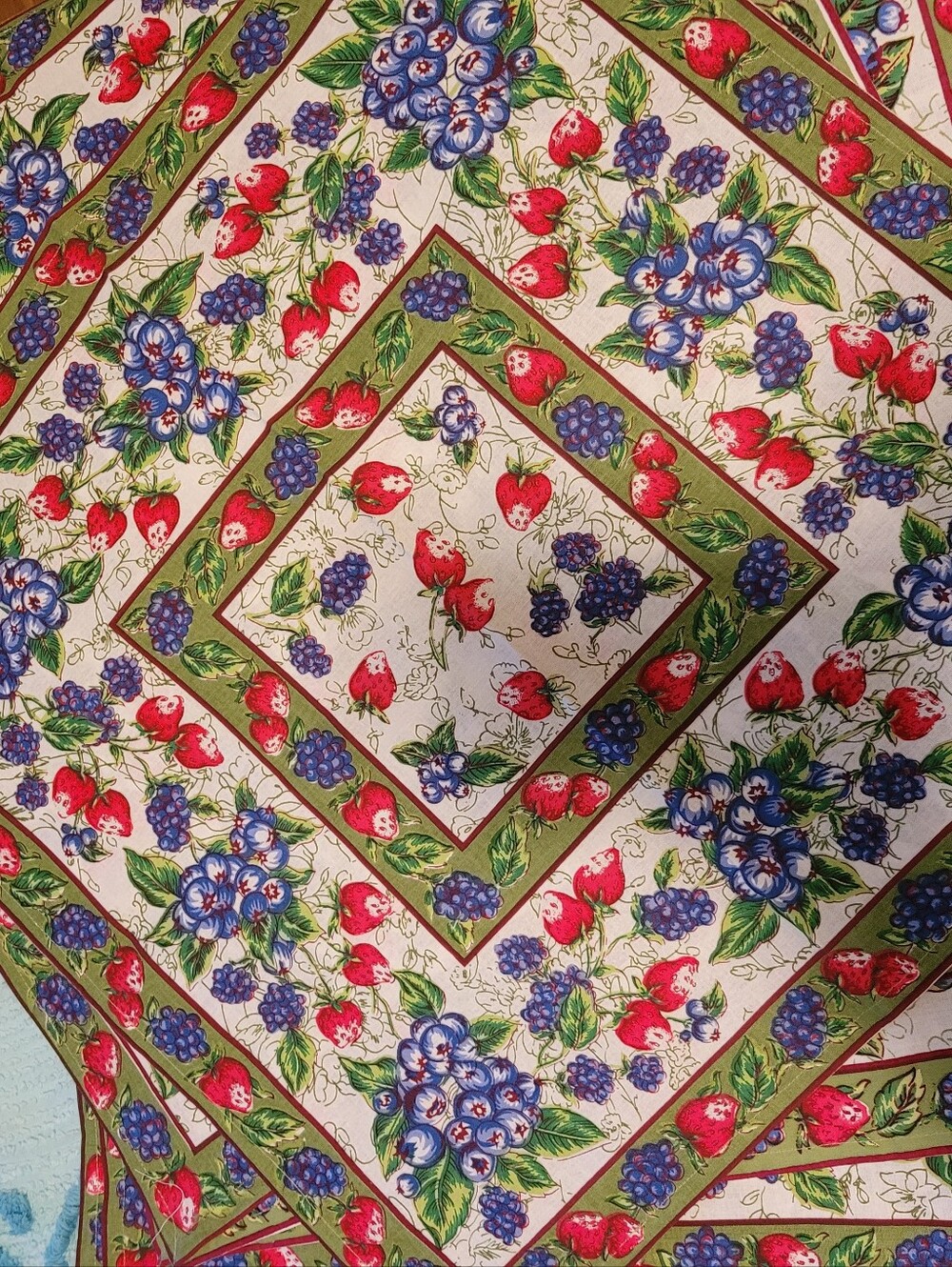 April Cornell Strawberry Theme Napkins
